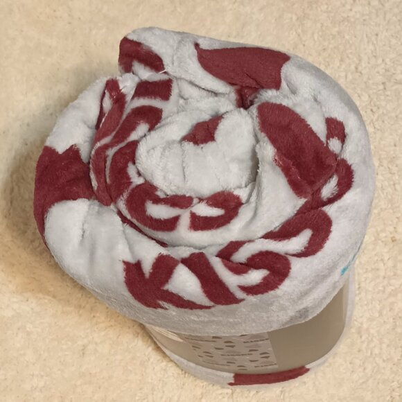 NWT ~ Officially Licensed Hershey’s Kisses Plush Gray Throw Blanket, 50” X 60” - Picture 7 of 11